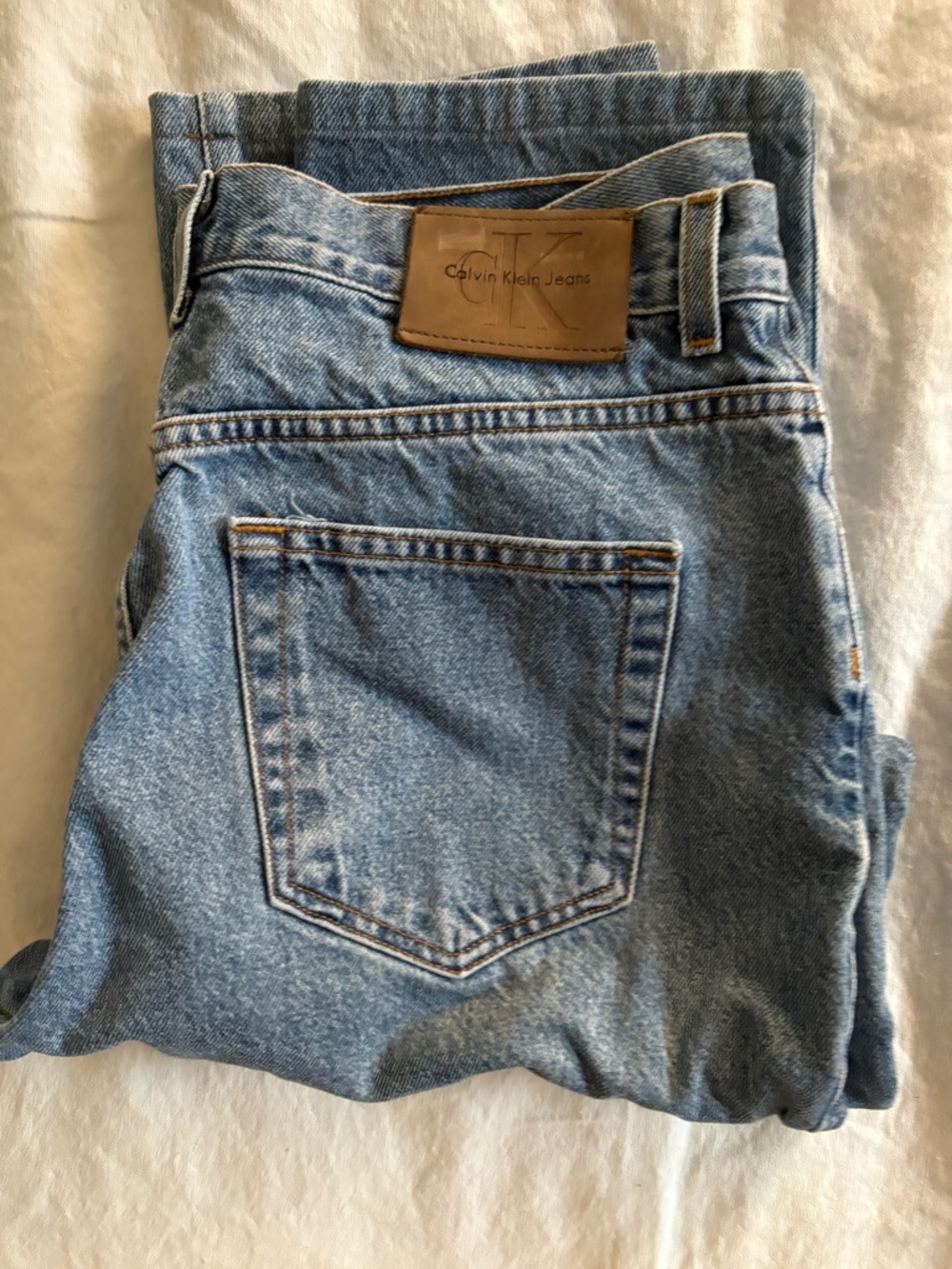 Calvin Klein Jeans Straight Leg Light Blue Denim